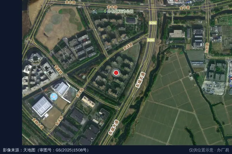 数字经济产业园卫星位置示意图