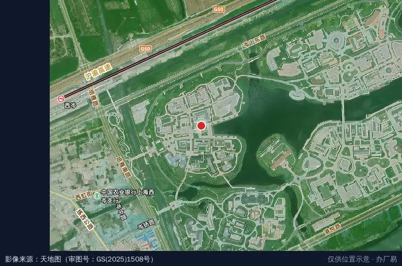 华为练秋湖研发中心-F区卫星位置示意图