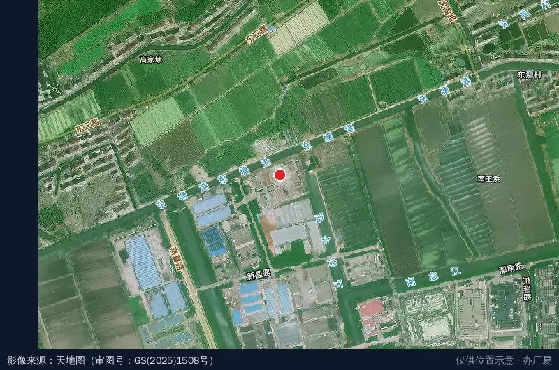 练塘工业园区卫星位置示意图