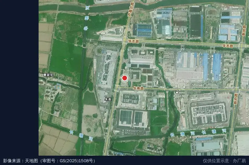 普洲华新园卫星位置示意图