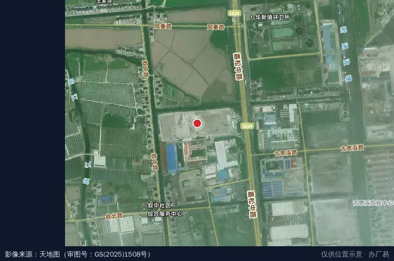 嘉民青浦工业园卫星位置示意图