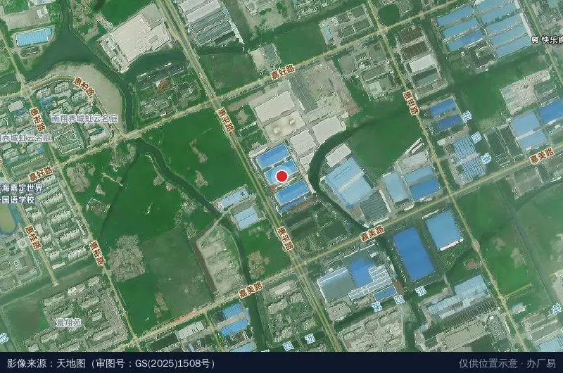 小美科技园(寅尚园区)卫星位置示意图