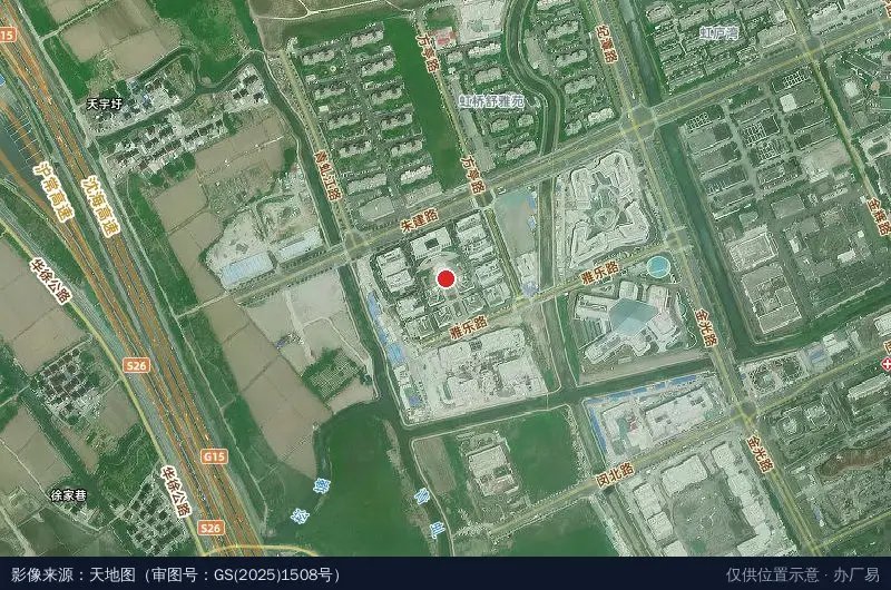 威高云行智创中心卫星位置示意图
