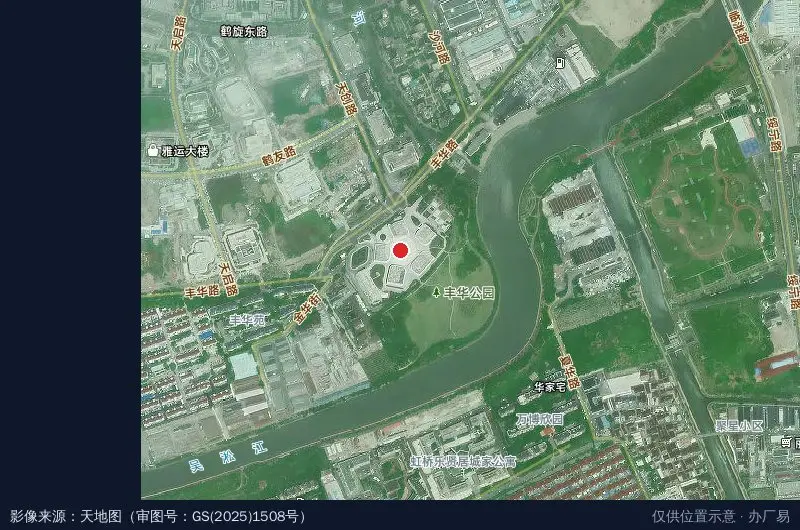 华住集团总部园区卫星位置示意图