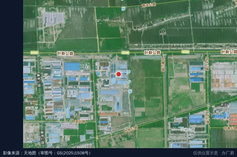 上海力登工业园卫星位置示意图