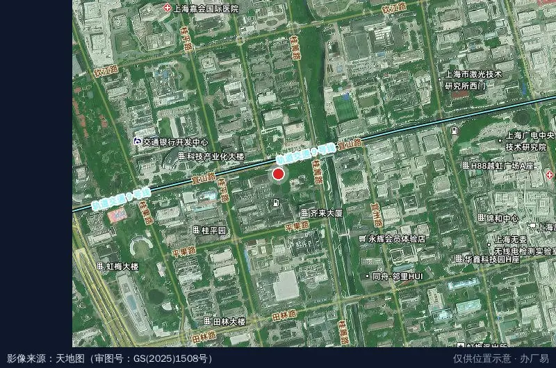 齐东工业园卫星位置示意图