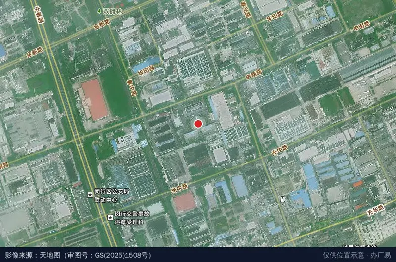 上海市莘庄工业区协同创新产业园卫星位置示意图
