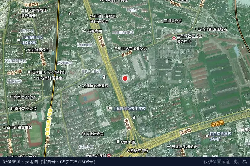 上海军弘谷科创园卫星位置示意图