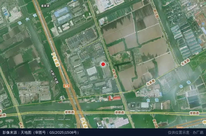 通彩新兴产业工业园卫星位置示意图