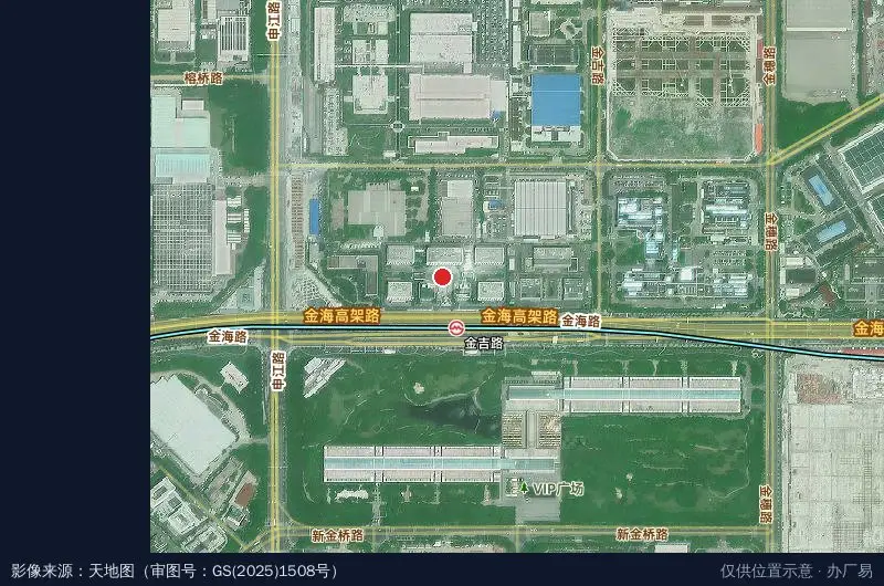 5G未来中心卫星位置示意图