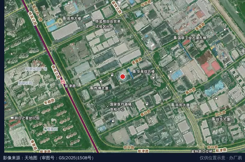 D8工业园区卫星位置示意图