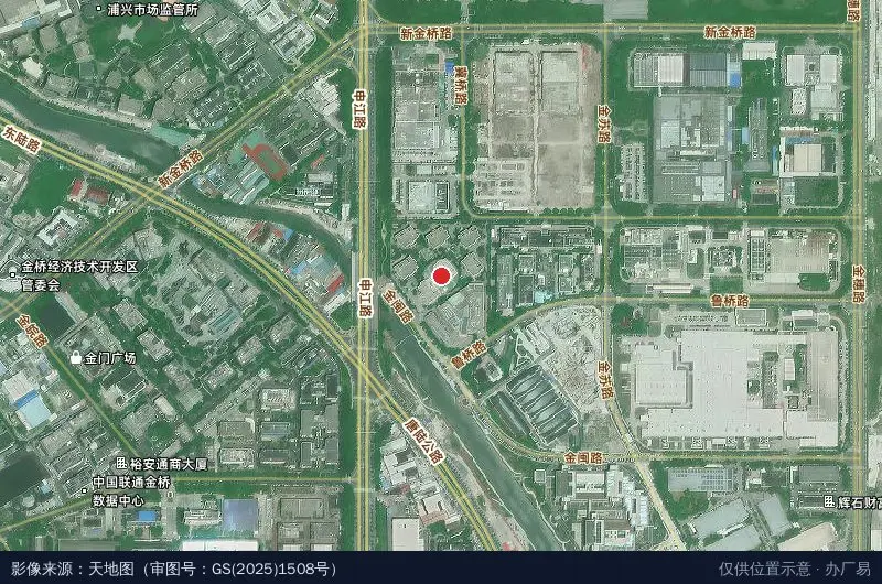 由度金闽园卫星位置示意图