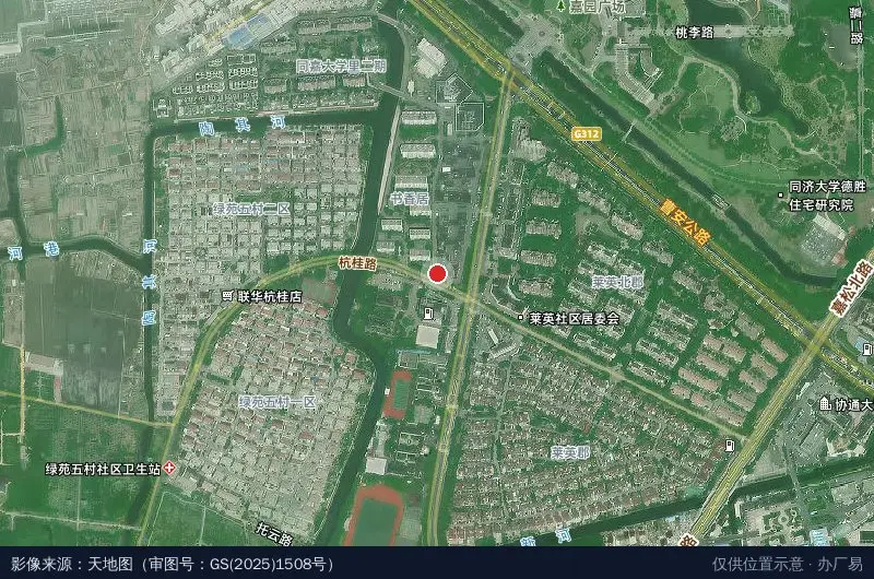 同济科技园卫星位置示意图