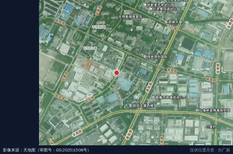 慧丰科技园A区卫星位置示意图