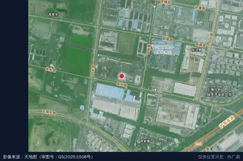 上海赛圃科技(松江)产业园卫星位置示意图