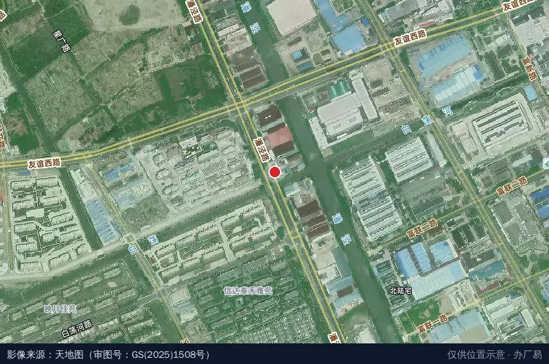 玻璃科技园卫星位置示意图
