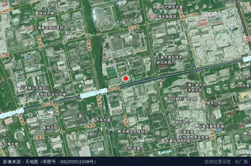 上海贝岭科技园卫星位置示意图