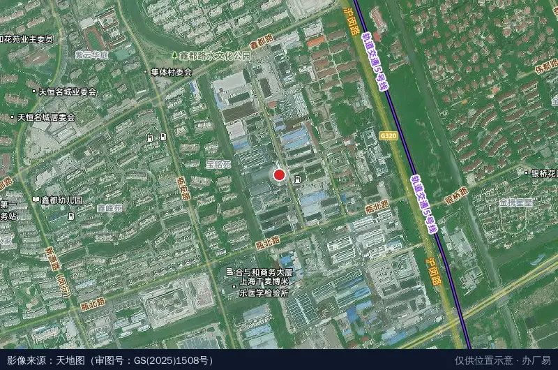 上海甄利科技园卫星位置示意图