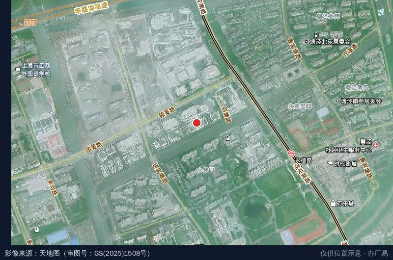 上海市养老科技产业园卫星位置示意图