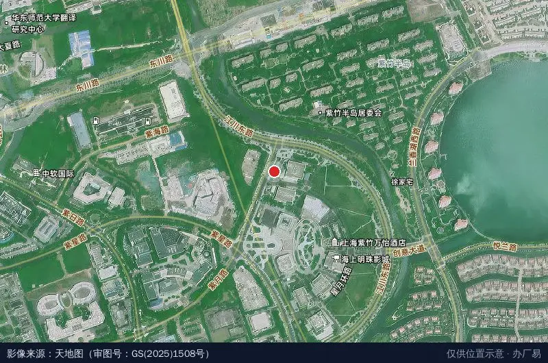 微软(中国)科技园区卫星位置示意图