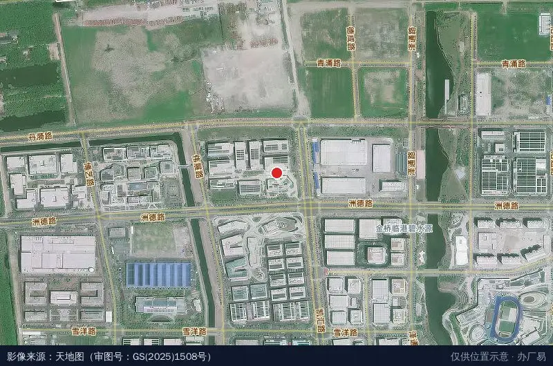 张江科技港-奇点园卫星位置示意图