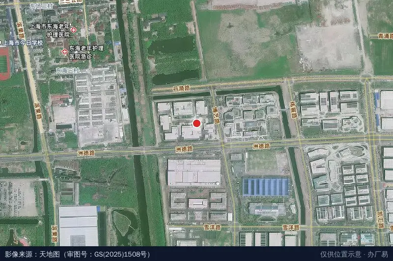 张江科技港-拓扑园卫星位置示意图