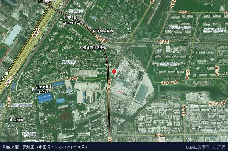 复瑞科技园卫星位置示意图
