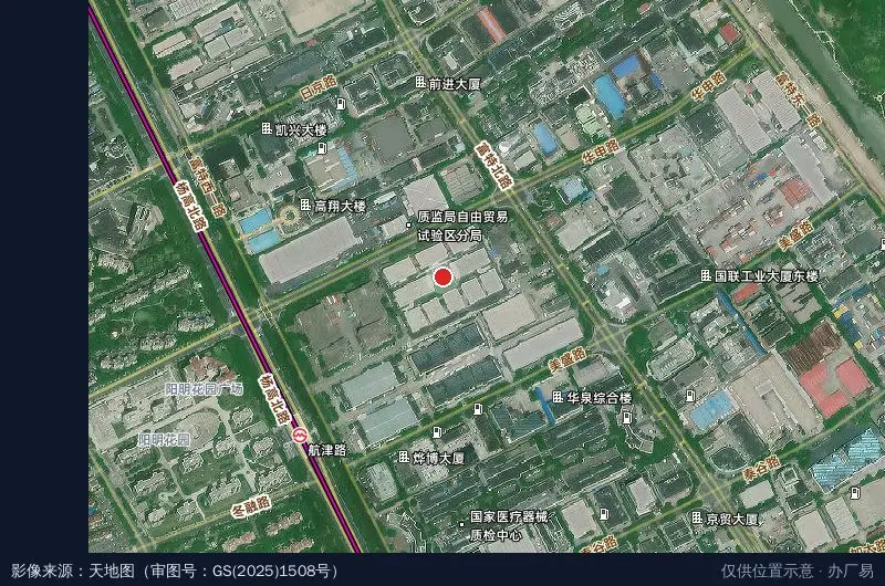 上海浦东城市科技园卫星位置示意图