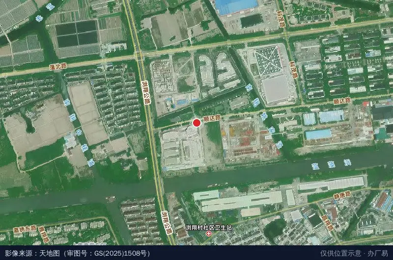 冠龙智水科技园卫星位置示意图