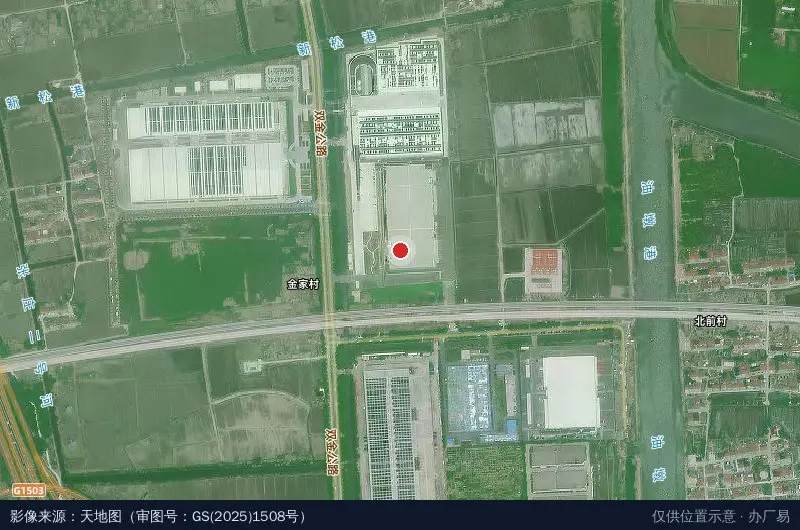 普洛斯临舫松江物流园卫星位置示意图