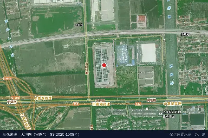 普洛斯石湖荡物流园卫星位置示意图