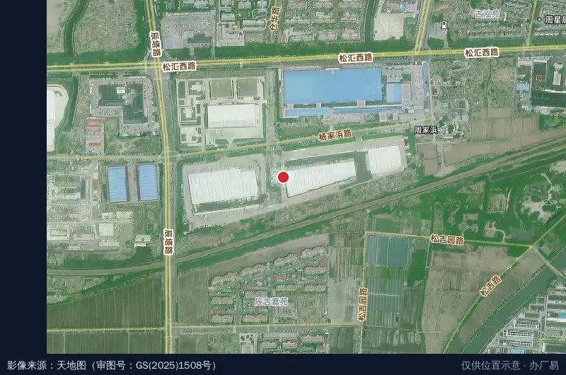 龙地物流园卫星位置示意图