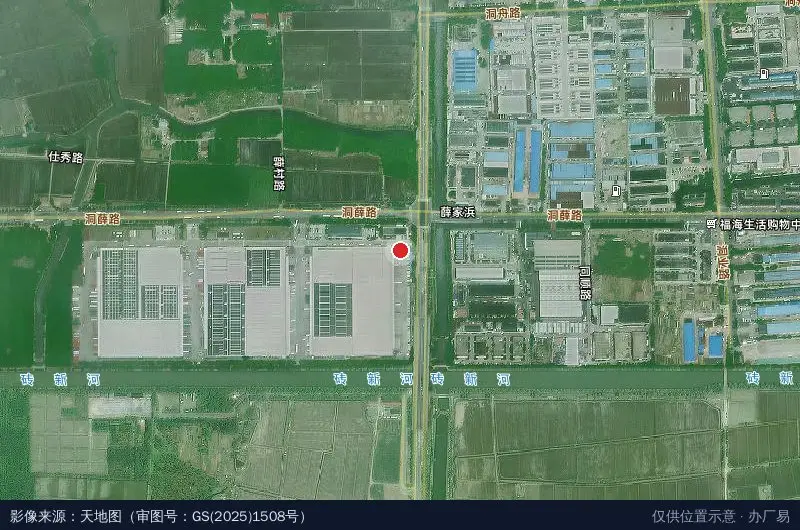 普洛斯物流园1号库卫星位置示意图