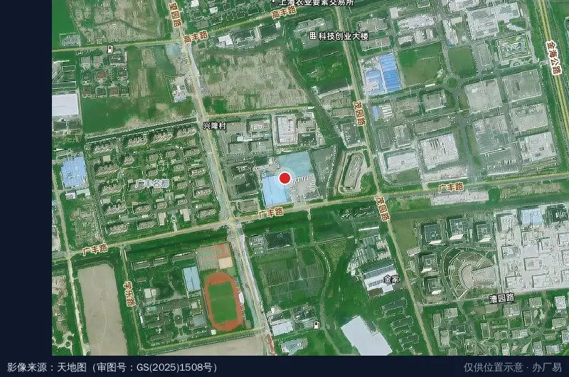 万纬上海南桥冷链物流园卫星位置示意图