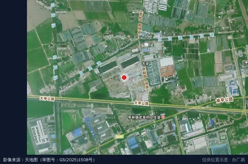 亘兴物流园卫星位置示意图