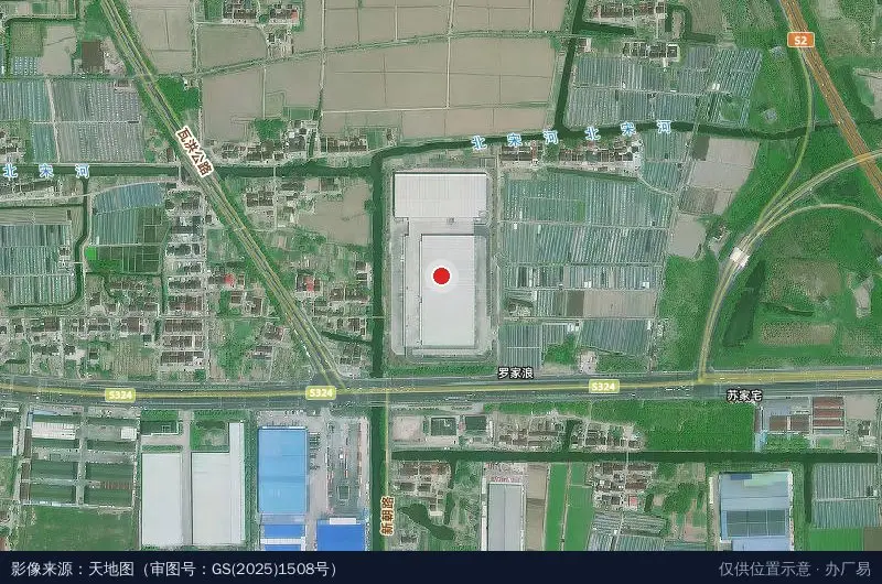 普洛斯上海奉城物流园卫星位置示意图