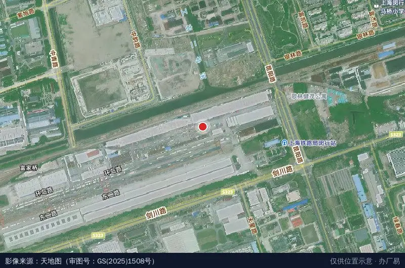 铁闵公铁物流园卫星位置示意图