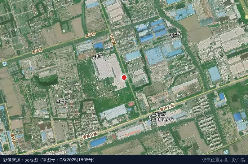 中携实业产业园卫星位置示意图
