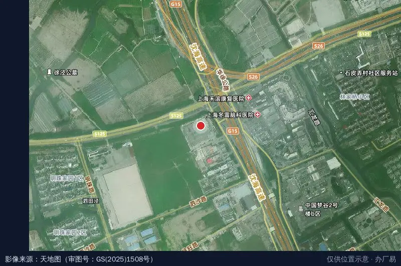 佳吉共享办公产业园卫星位置示意图