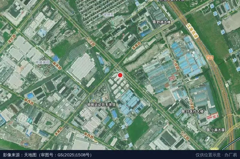 中垡产业园卫星位置示意图