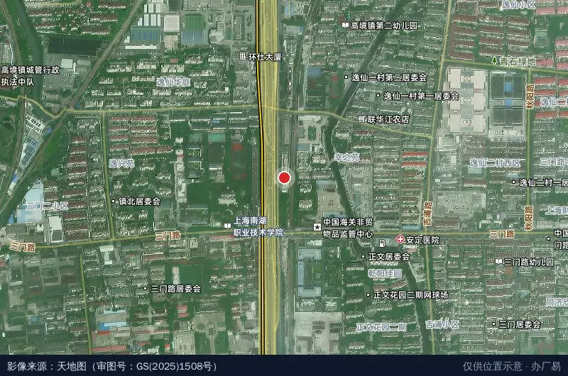 中瑞紫金大宗贸易产业园卫星位置示意图