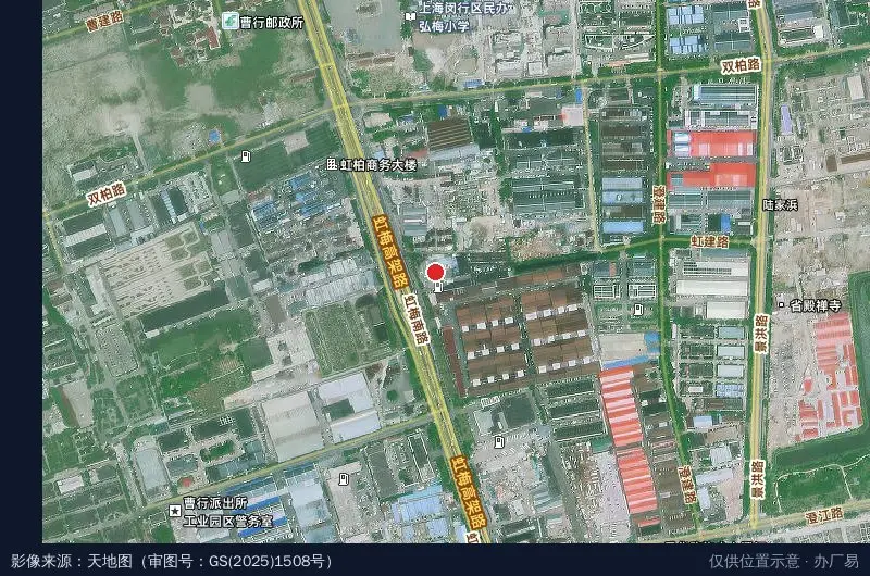洋森汽车产业园卫星位置示意图