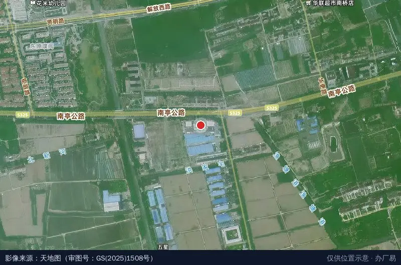 上海浦兴汽车产业园(奉贤区)卫星位置示意图