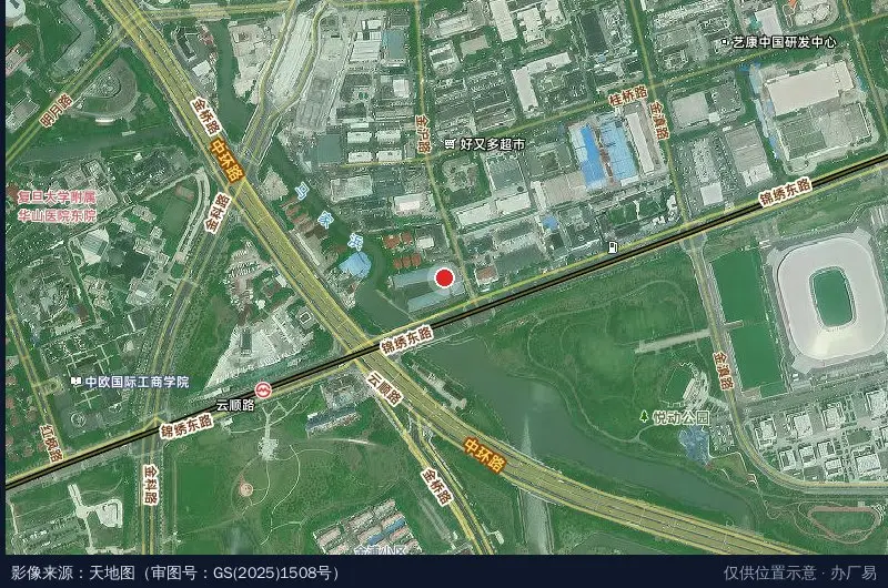 中能数智产业园卫星位置示意图