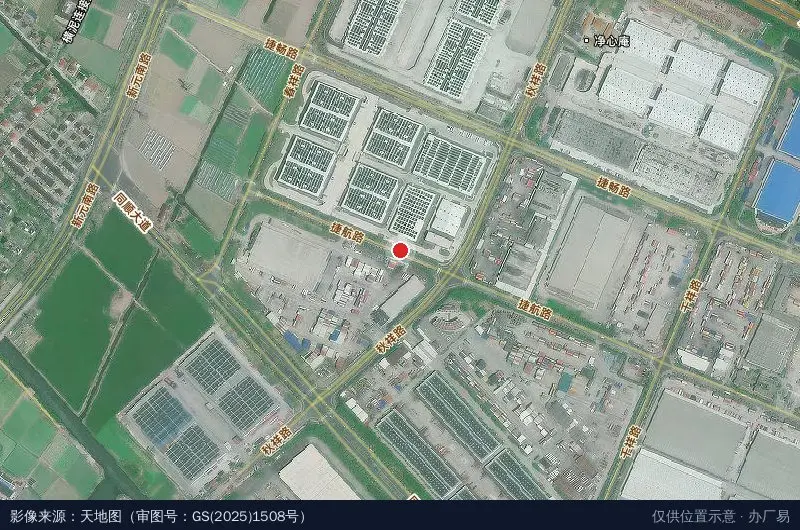 临港交通产业园卫星位置示意图
