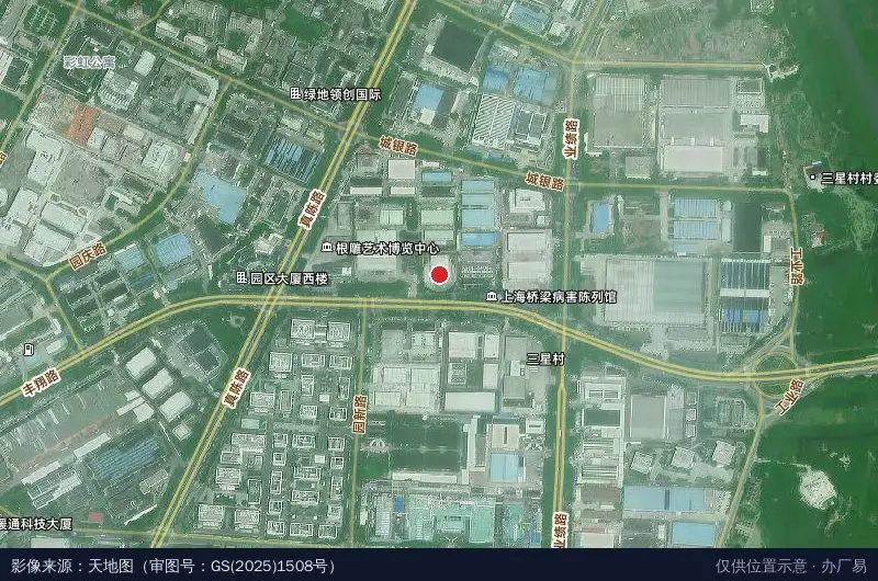 1357产业园卫星位置示意图