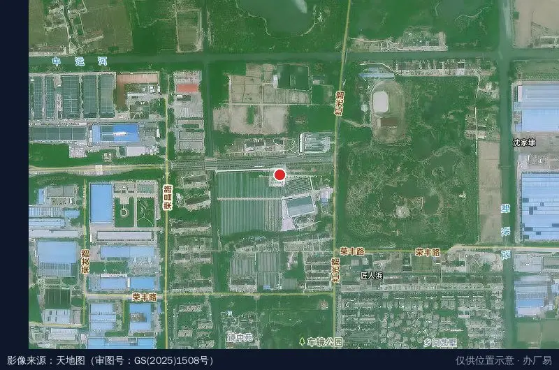 金山区农业电商产业园卫星位置示意图