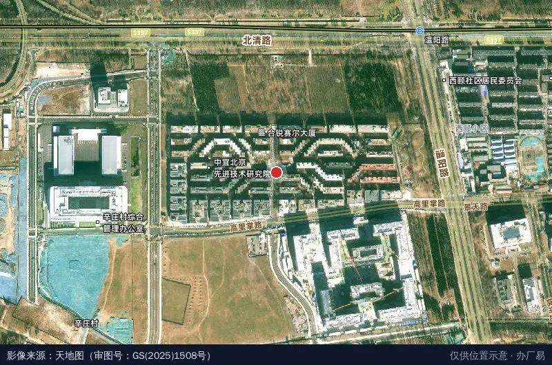 保福科技园云中心卫星位置示意图