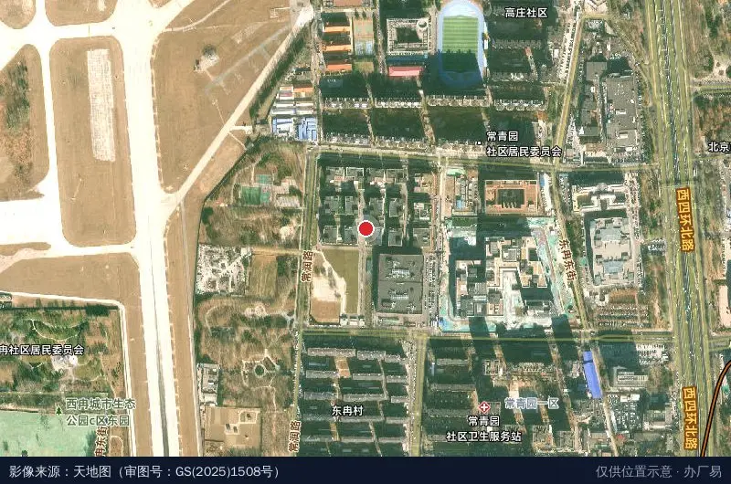 中国铁塔产业园卫星位置示意图