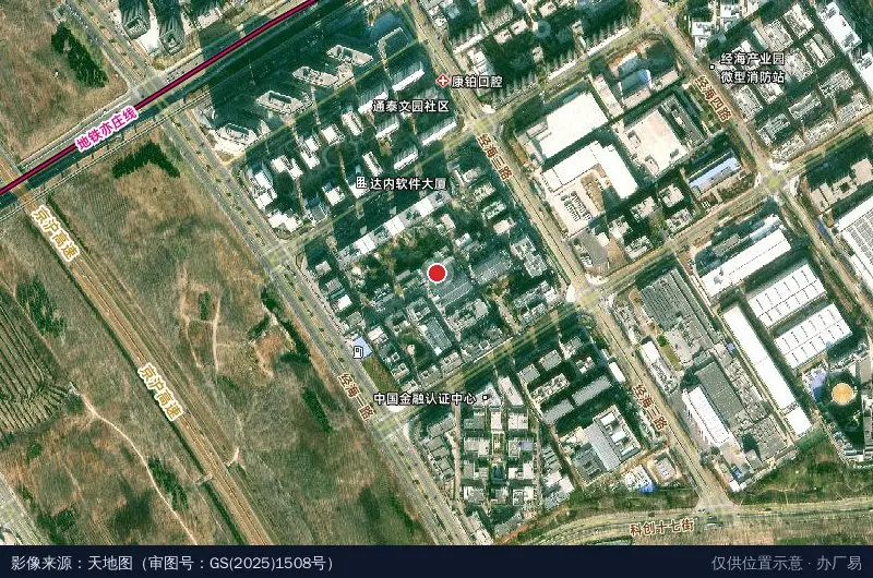 汇龙森三园卫星位置示意图